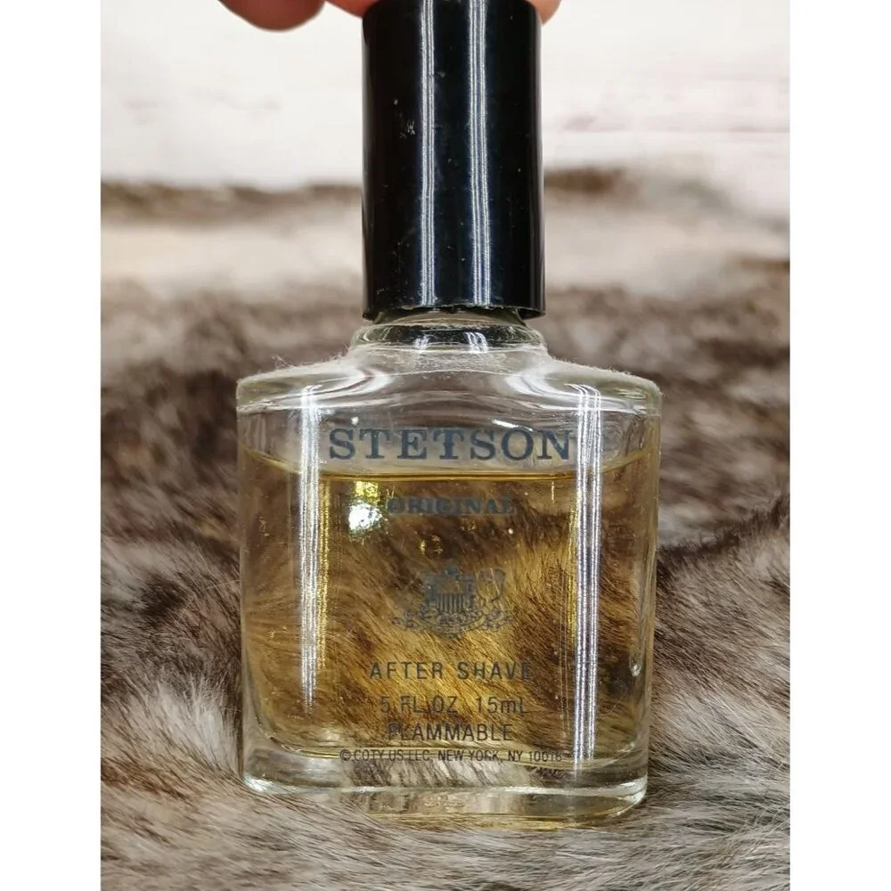 Vintage Coty Stetson After Shave .5‎ oz 75% full